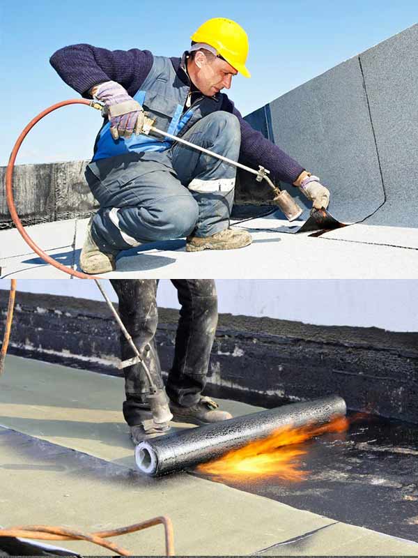Etanchéité toit plat terrasse - LES ANGES DES TOITS couvreur étancheur en Belgique : région Wallonne, Flamande, Bruxelles : travaux d’étanchéité sur toit plat / terrasse : aPose d’un revêtement de membrane bitumineuse afin de permettre une mise hors d’eau totale de votre toiture terrasse.